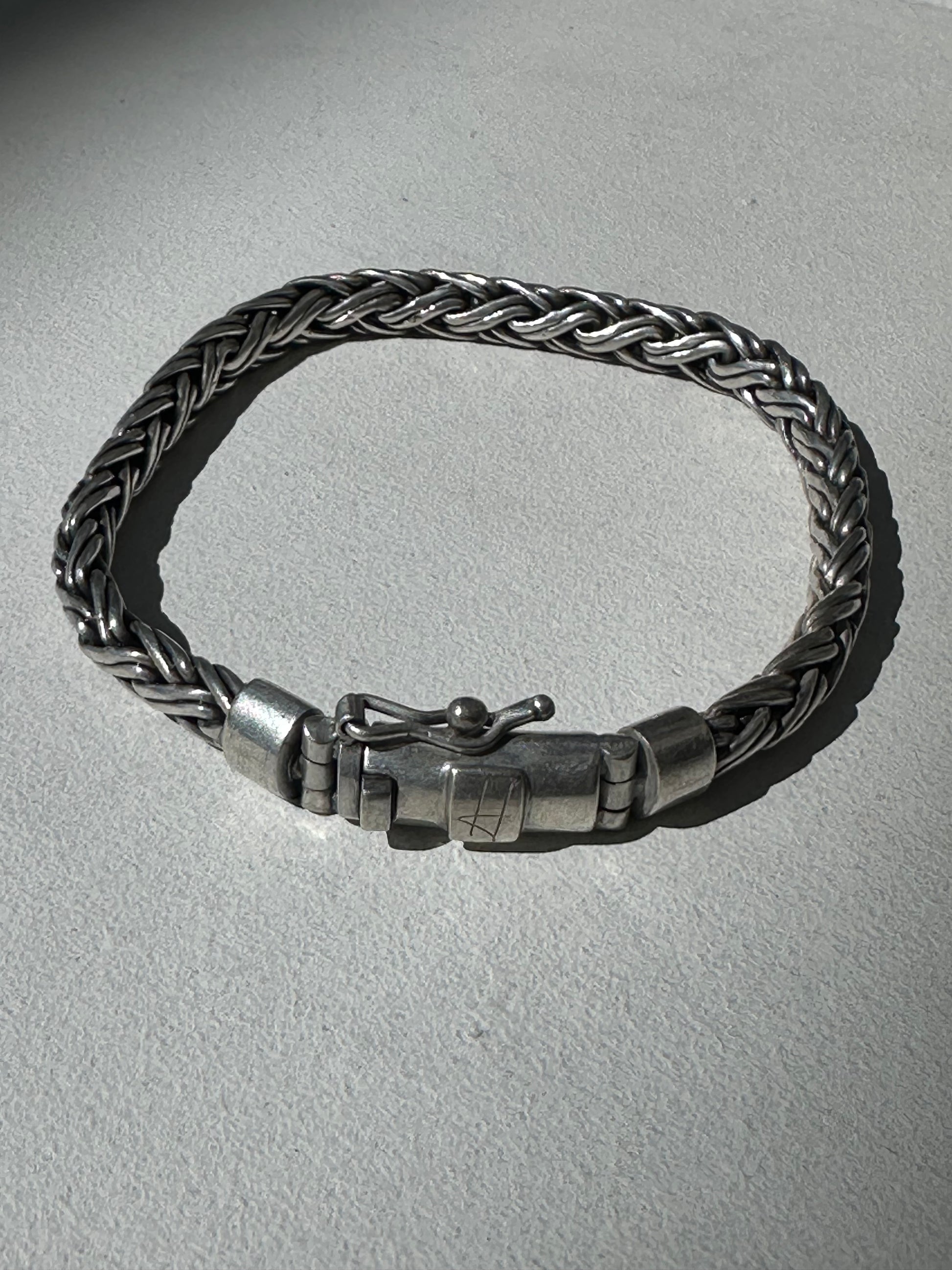 H Clip Silver Bracelet